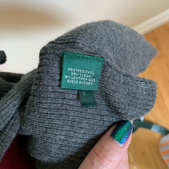 Last chance 100% wool long grey cardigan duster - Picture 5 of 6